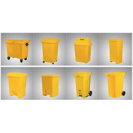 blow-molded medical waste bins