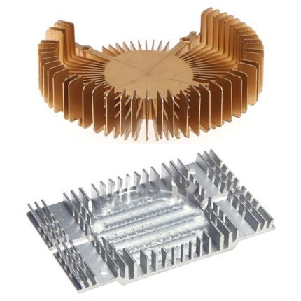 CNC machining of heat sinks