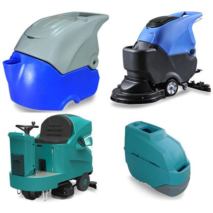 custom rotationally molded floor scrubber housing